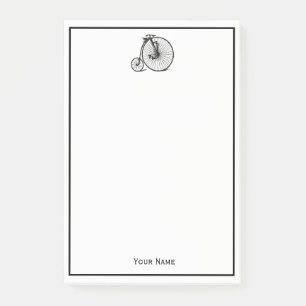 Vintage Velocipede Penny Farthing Bicycle Bike Post-it® Notes
