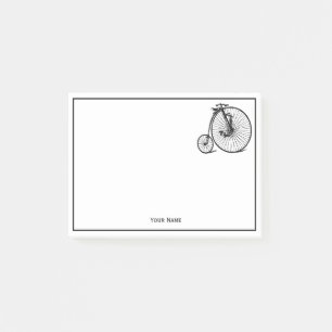 Vintage Velocipede Penny Farthing Bicycle Bike Post-it® Notes