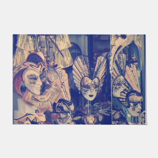 Vintage Venetian carnival masks Deurmat (Voorkant)