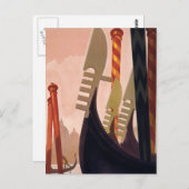 Vintage Venezia Gondolas Briefkaart (Voorkant / Achterkant)