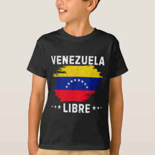 Vintage Venezuela Libre 2026 Vlag van Venezuela T-shirt