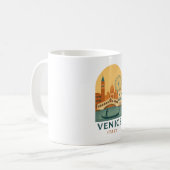 Vintage Venice Italy Travel Coffee Mug – Retro Art (Devant gauche)