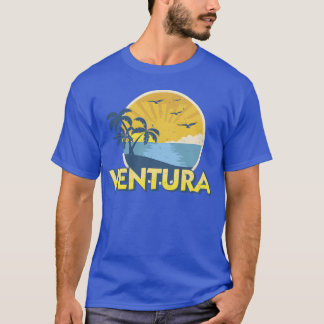 Vintage Ventura Beach Californië Surfen 70s ontwer T-shirt