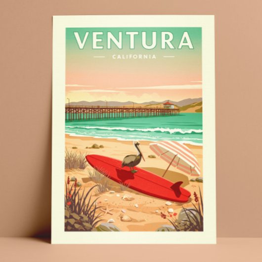 Vintage Ventura California Briefkaart