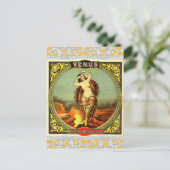 Vintage Venus Ephemera Briefkaart (Staand voorkant)