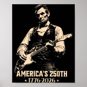 Vintage Verenigde Staten 250-jarig jubileum Abe Li Poster