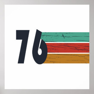 Vintage verjaardagscadeau 50e verjaardag, geboren poster