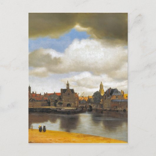 Vintage Vermeer, view of Delft Briefkaart (Voorkant)