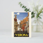 Vintage Verona Italië briefkaart (Staand voorkant)