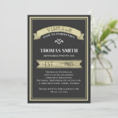 Vintage Verouderd tot Perfectie Moderne Trendy Ver Kaart (Staand voorkant)