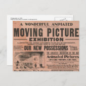 Vintage Verplaatsende Afbeelding Briefkaart (Voorkant / Achterkant)