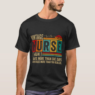 Vintage verpleegster definitie Rn verpleegkunde T-shirt