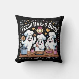 Vintage vers gebakken Boos Halloween T-shirt Kussen