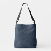 Vintage versleten cognackleren textuur crossbody tas (Achterkant)