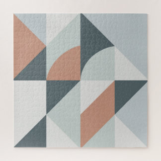 Vintage Vervaaagde Geometrie | Mid-Century Modern  Legpuzzel