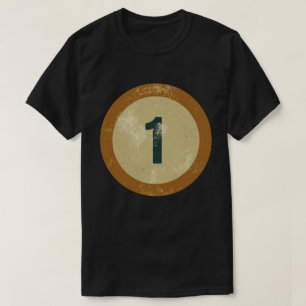Vintage Vervallen Nummer 1 T-shirt