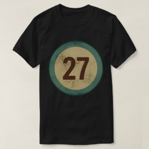 Vintage Vervallen Nummer 27 T-shirt