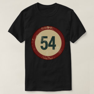 Vintage Vervallen Nummer 54 T-shirt