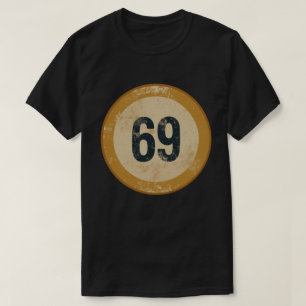 Vintage Vervallen Nummer 69 T-shirt