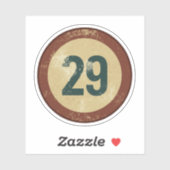 Vintage Vervuild Nummer 29 Sticker (Vel)