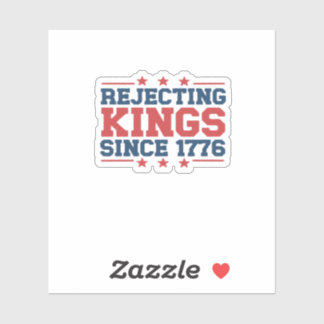 Vintage Verwerpt Koningen Sinds 1776 Klassieke Sti Sticker