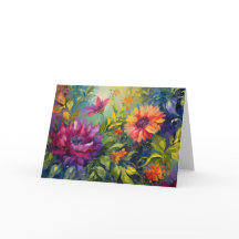 Vintage Vibrant peinture florale vierge