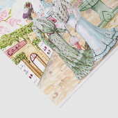 Vintage. Victoriaans dames. Tissuepapier (Detail)