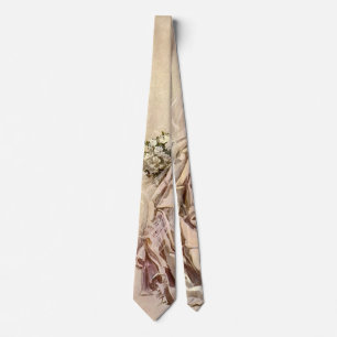 Vintage Victoriaanse bruid, antieke bruidsportret Stropdas