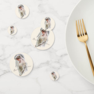 Vintage Victoriaanse bruid met Bijbel Harrison Fis Confetti