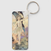 Vintage Victoriaanse vlinderfee door Robinson Sleutelhanger (Achterkant)