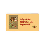Vintage Victorian Art Address Label Stickers<br><div class="desc">Adorable puppies in vintage style illustration. During the holiday season, anything that makes life easier is valuable, and preprinted return address labels can save you a ton of time! These vintage Victorian art holiday themed address labels are so easy to personalize with your own address. They make great gifts, too!...</div>