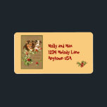 Vintage Victorian Art Address Label Stickers<br><div class="desc">Adorable puppies in vintage style illustration. During the holiday season, anything that makes life easier is valuable, and preprinted return address labels can save you a ton of time! These vintage Victorian art holiday themed address labels are so easy to personalize with your own address. They make great gifts, too!...</div>