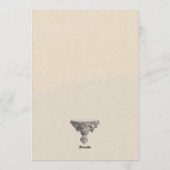 Vintage victorian bridal shower kaart (Achterkant)