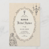 Vintage victorian bridal shower kaart (Voorkant)