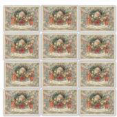 Vintage Victorian Christmas Baubles Sticker (Voorkant)