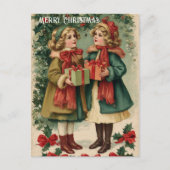 Vintage Victorian Christmas Postcard Briefkaart (Voorkant)
