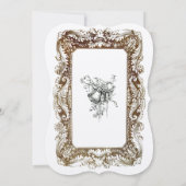 Vintage Victorian Era Wedding Invitations Modèle (Dos)