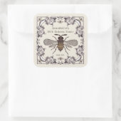 Vintage Victorian Honey Étiquette Personnaliser (Sac)