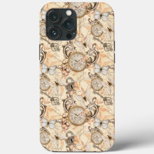 Vintage Victorian Shabby Chic Country Pattern iPhone 13 Pro Max Hoesje