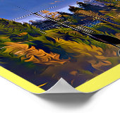 Vintage Villars Suisse poster Art (Coin)