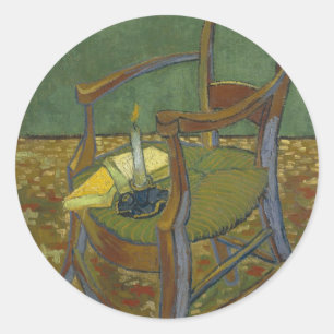 Vintage Vincent van Gogh Gauguins voorzitter Ronde Sticker