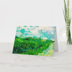 Vintage Vincent van Gogh Green Wheat Fields Kaart
