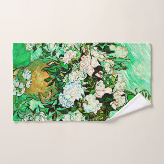 Vintage Vincent Van Gogh Roses (1890) (Serviette à main)