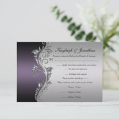 Vintage violet noir argenté RSVP (Debout devant)