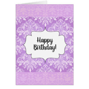 Vintage Violet violet violet joyeuse carte de voeu