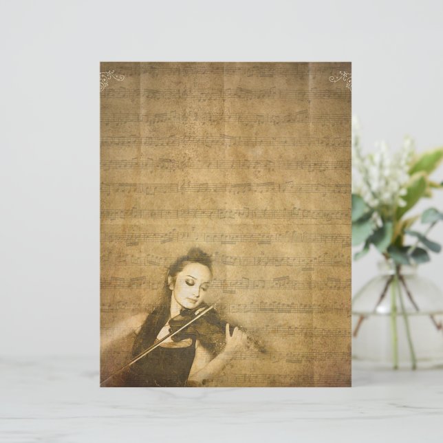 Vintage violist (Staand voorkant)