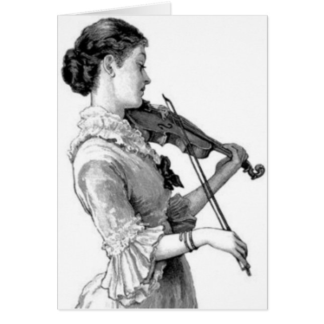 Vintage Vioolspeler (Voorkant)