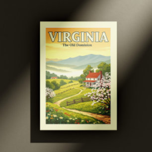 Vintage Virginia Briefkaart