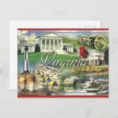 Vintage Virginia Briefkaart (Voorkant / Achterkant)
