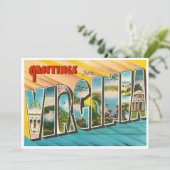 Vintage Virginia Kaart (Staand voorkant)